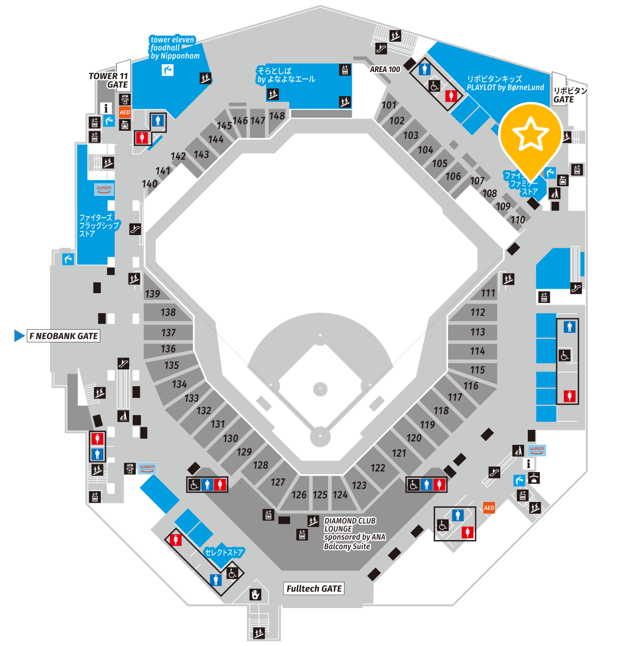 FIGHTERS FAMILY STORE (파이터스 패밀리 스토어)의 위치