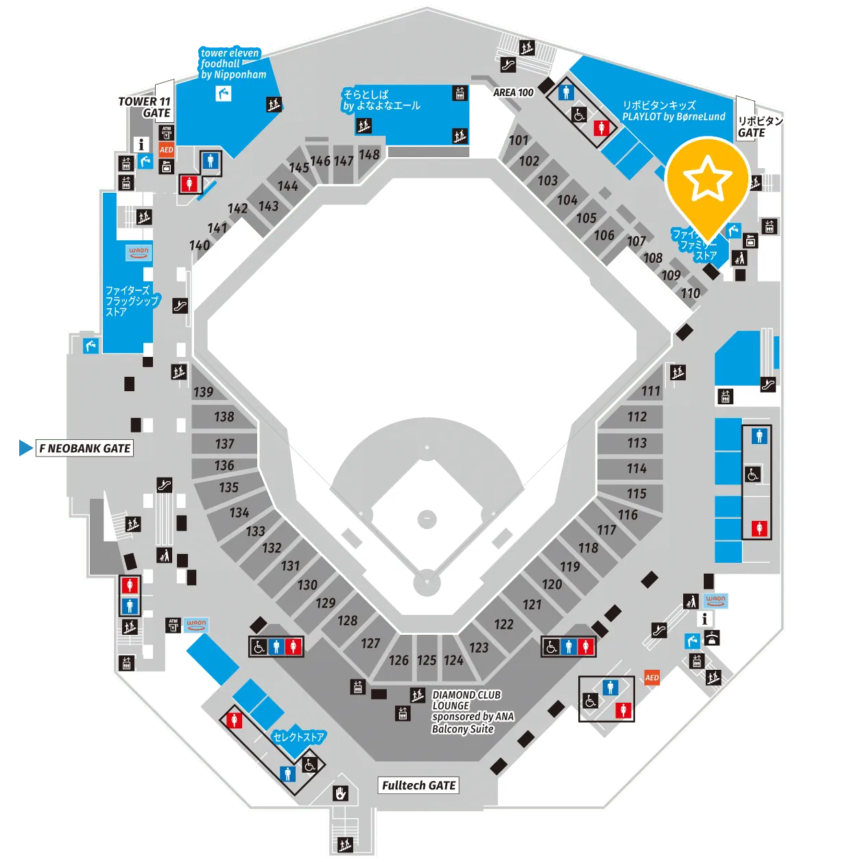 FIGHTERS FAMILY STORE (파이터스 패밀리 스토어)의 위치