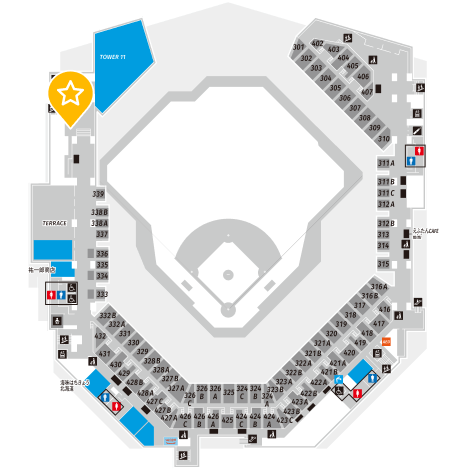 오리지널 탁구대의 위치