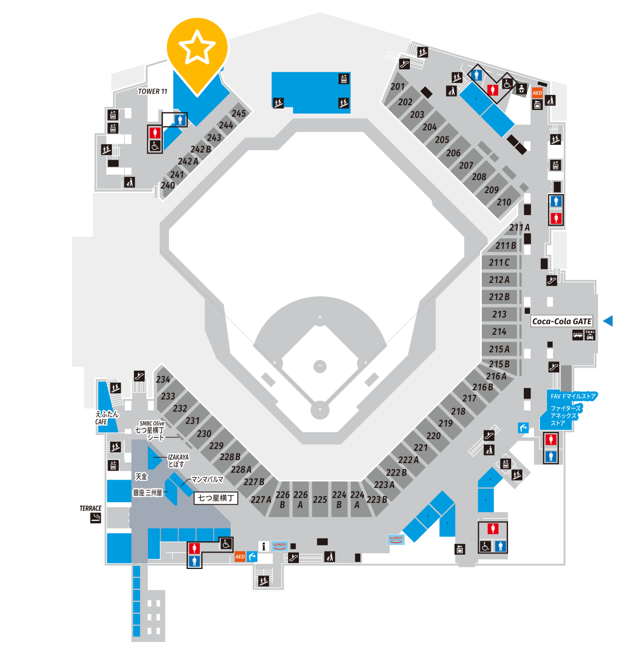 tower eleven baseball (타워 일레븐 베이스볼) 위치
