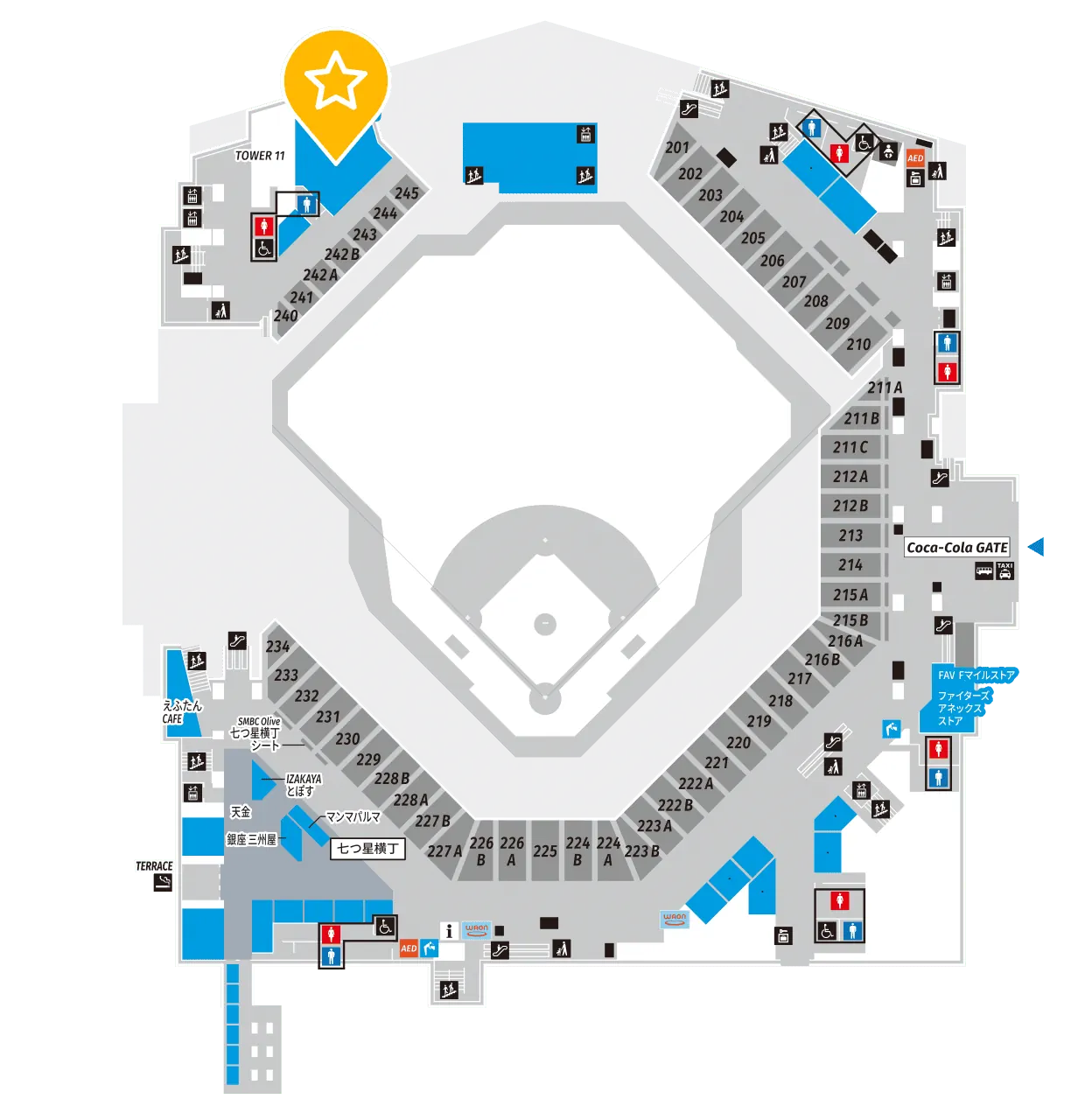 tower eleven baseball (타워 일레븐 베이스볼) 위치